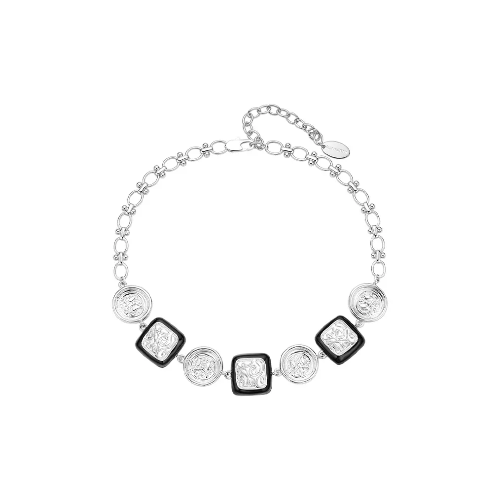 SUN HUNTER Белое золото с покрытием медь Каратовое золото + капельная глазурь ожерелья женские