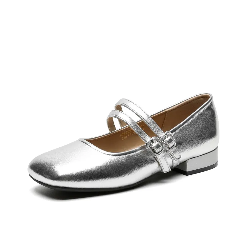 WESTLINK Грубый каблук Туфли Мэри Джейн Женские