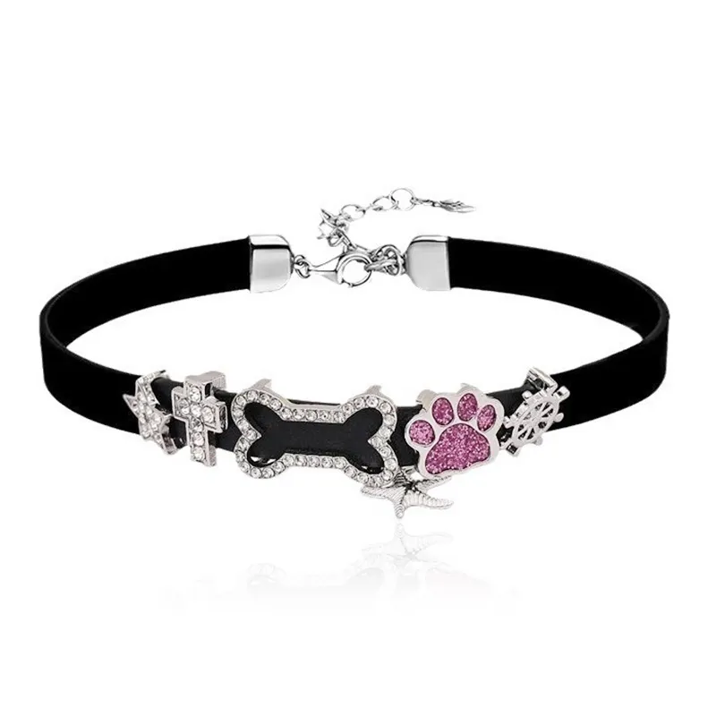 DVNRR Кожа Ожерелья Женские