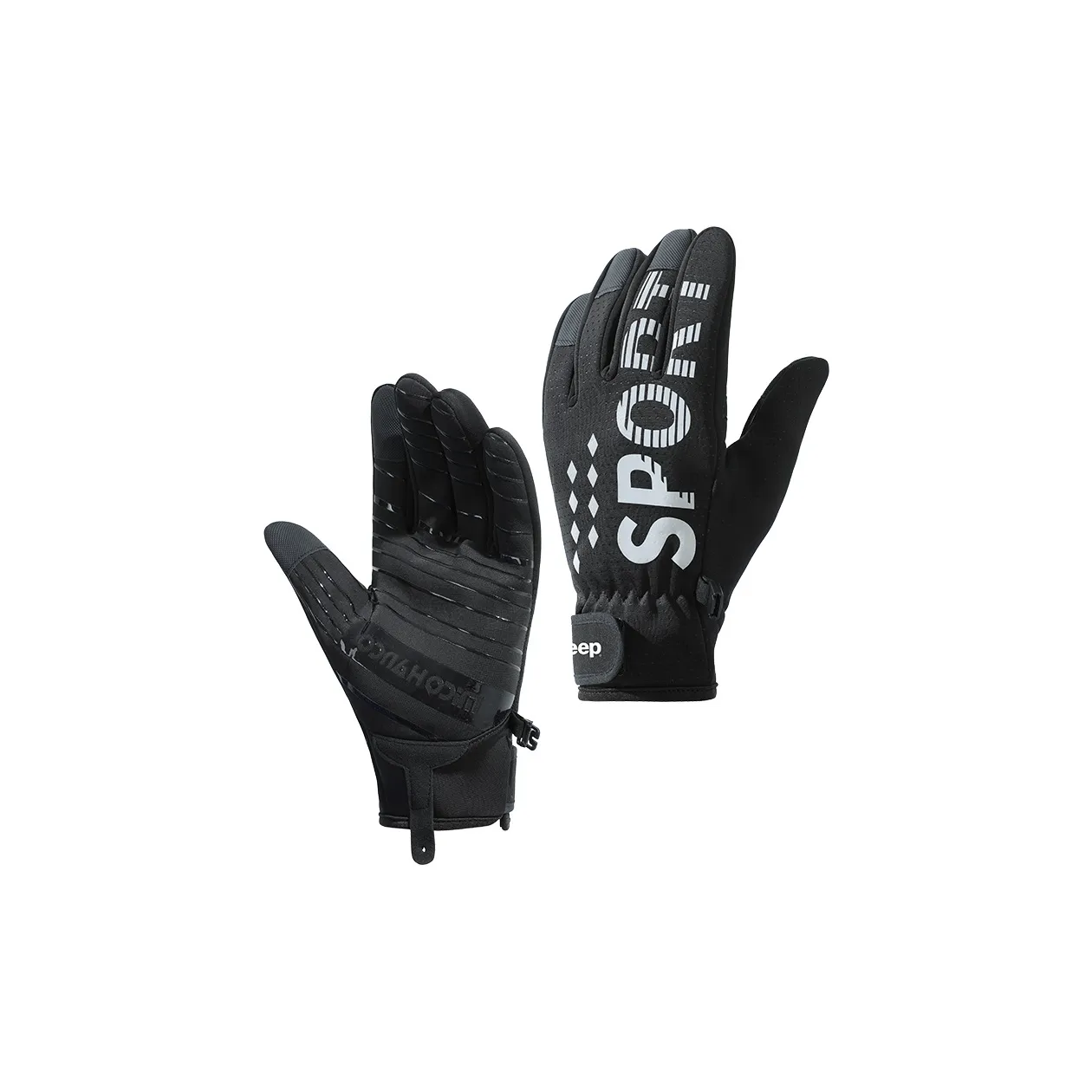 JEEP Флисовые утепленные теплые перчатки для мужчин