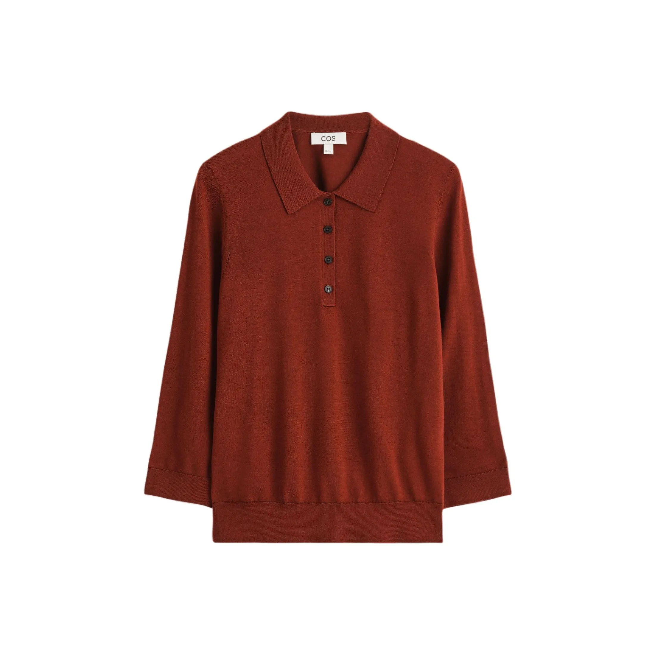 COS Ржаво-красное женское поло