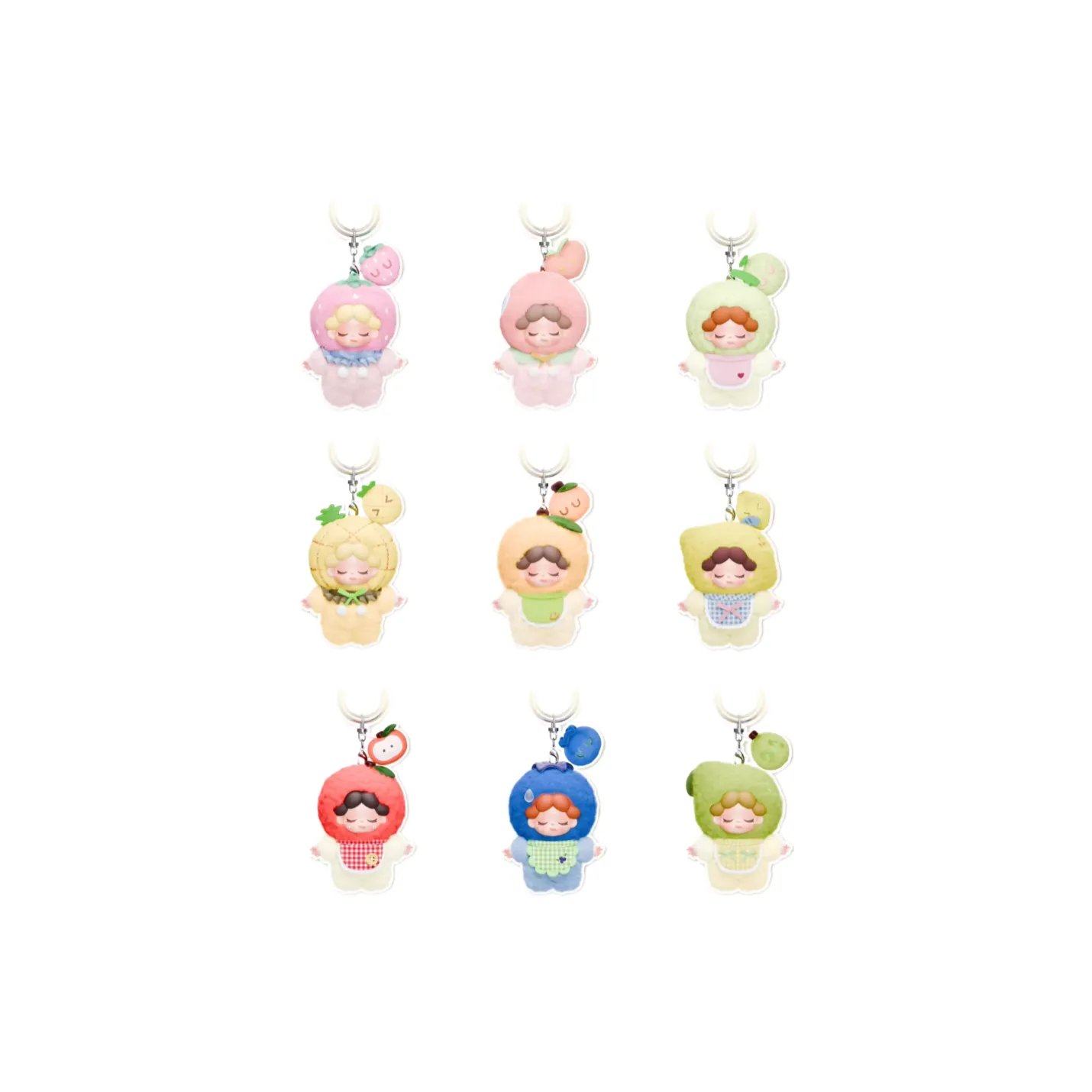 DODO Sugar Wendy Fruit Party Мини Плюшевый Charm Слепые Коробки Один Blind Коробка Полная Коробка 9 шт