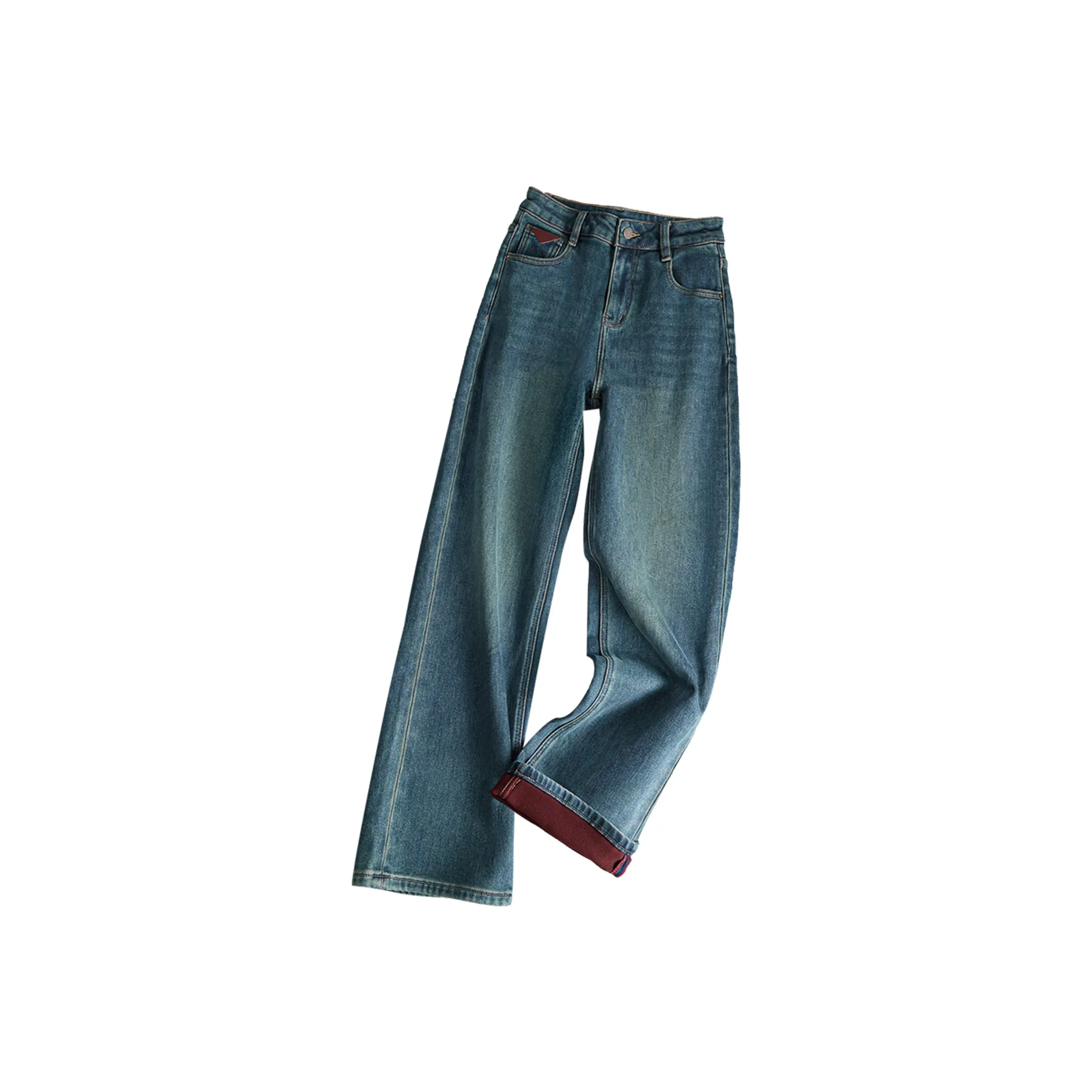 SIBAISHE Темно-синий женский джинсы