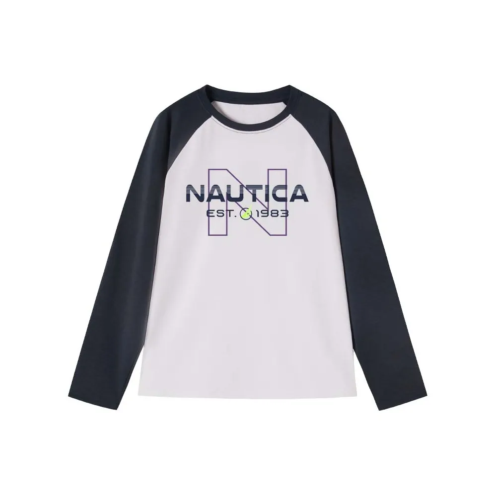 NAUTICA Длинный рукав Т-рубашка Осенний Подростки
