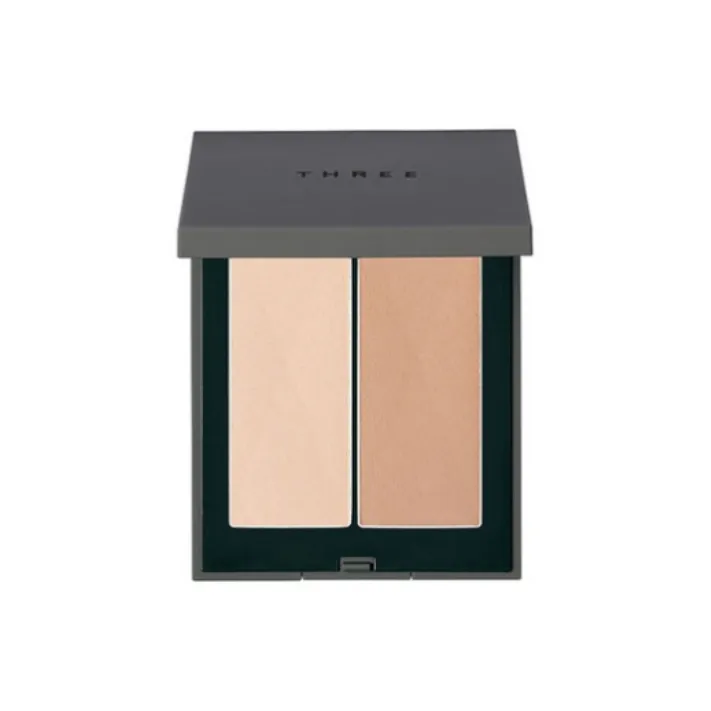 THREE Compare Два Тон Хайлайтер Тень Коллекционная Пластина Натуральный Контуринг 7,7г