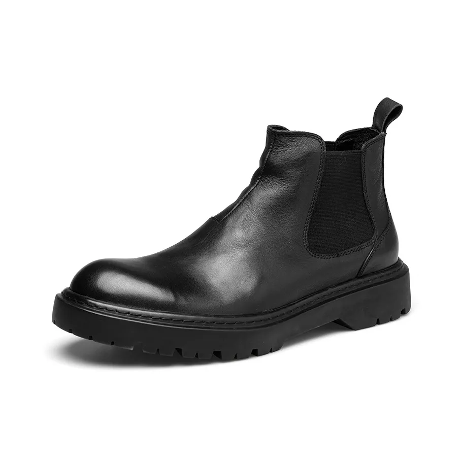 H2 Элегантный Британский стиль Челси Мужские ботинки Удобная Модная Мужская обувь Мартин Boot Мужской
