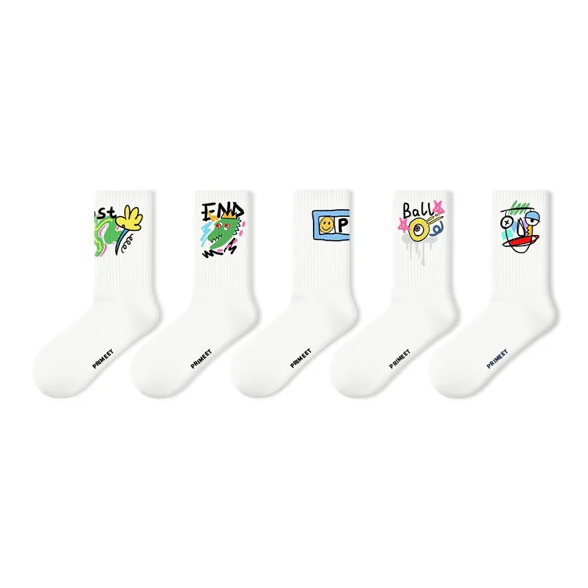 PRIMEET Носки Crew Мужские упаковка из 5 пар