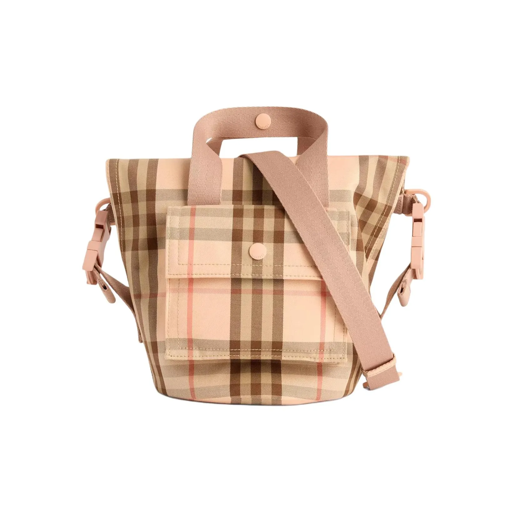 Burberry Хлопок Тоут Сумка Сумка для покупок Сумка через плечо Сумка Женская CAMEL