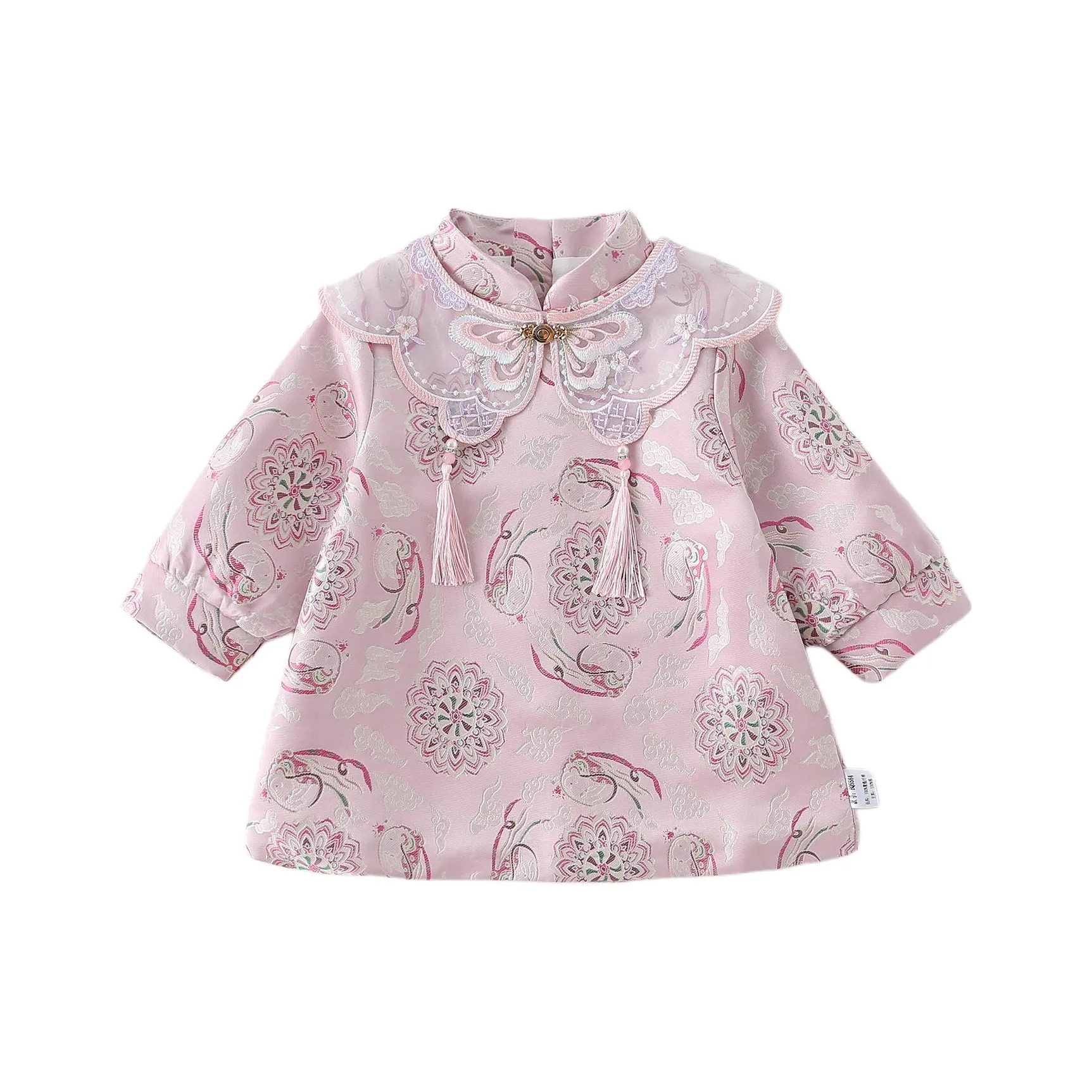 XiaoJinBu Розовые Детские Платья