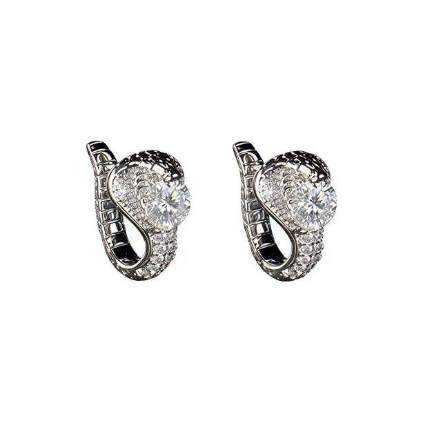 KING OF BLING Сплав Серьги из Муассанита Унисекс