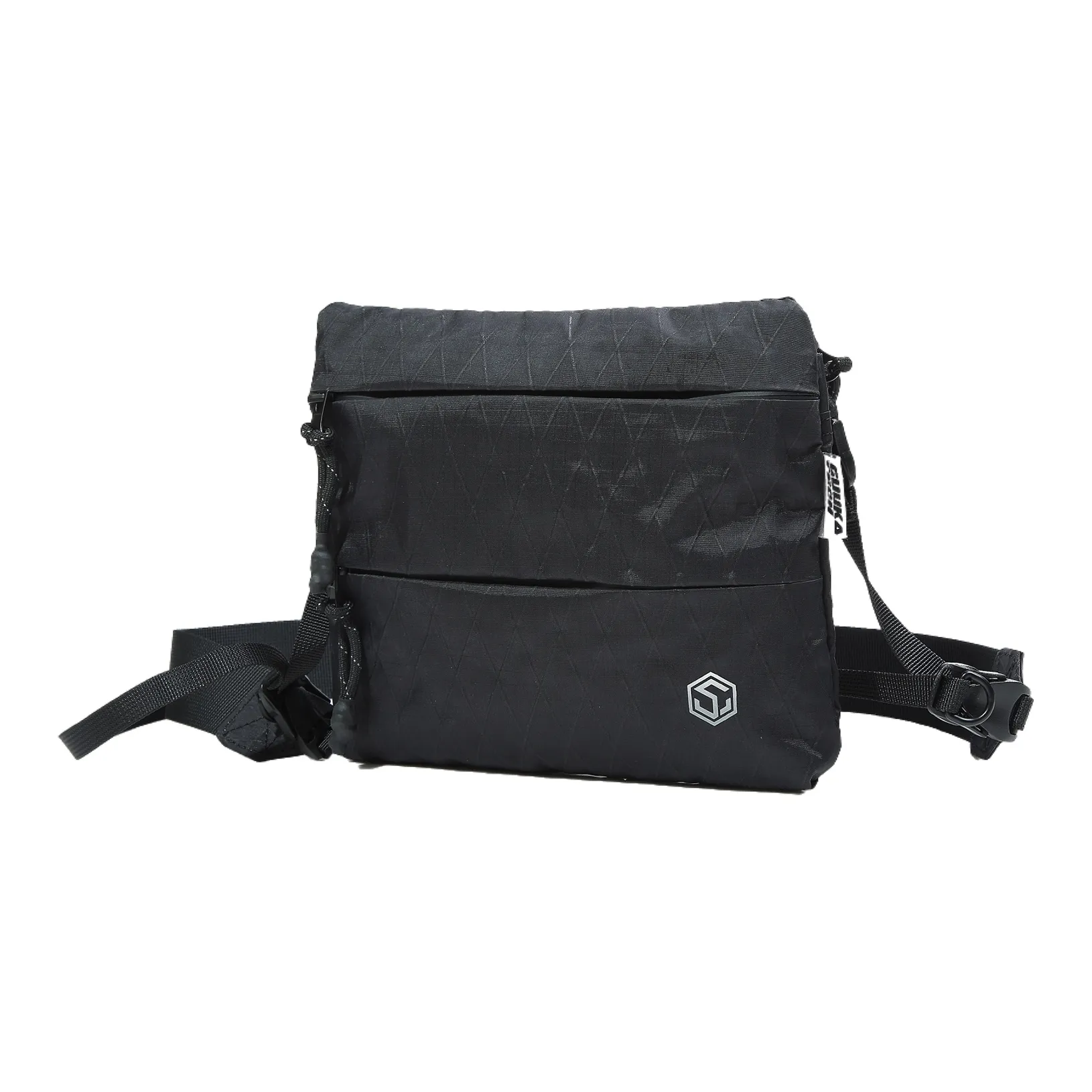 GUUKA TECH Ткань Сумка через плечо Маленькая Унисекс Черная