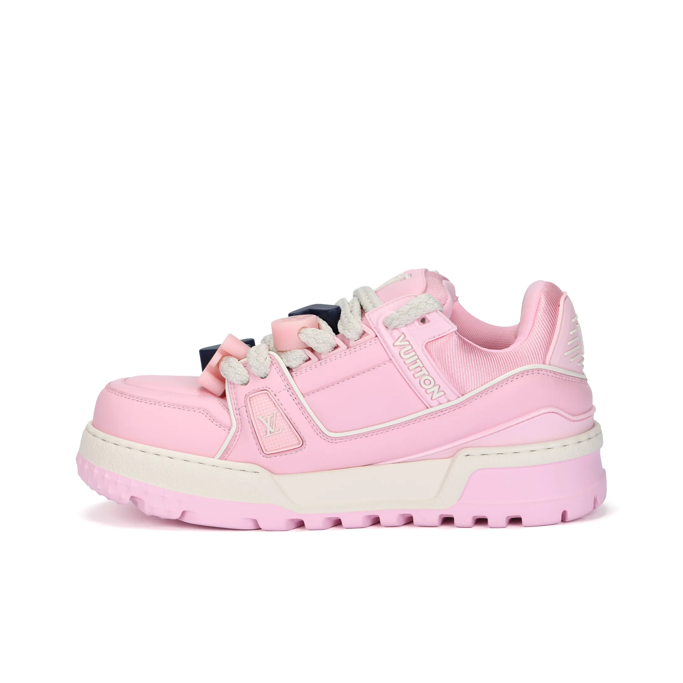 LOUIS VUITTON Trainer Maxi Skateboard Shoes Women's Low Top Pink