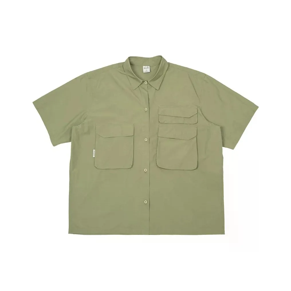 REBIRTHRABBIT Изумрудно-зеленый Мужские Рубашки