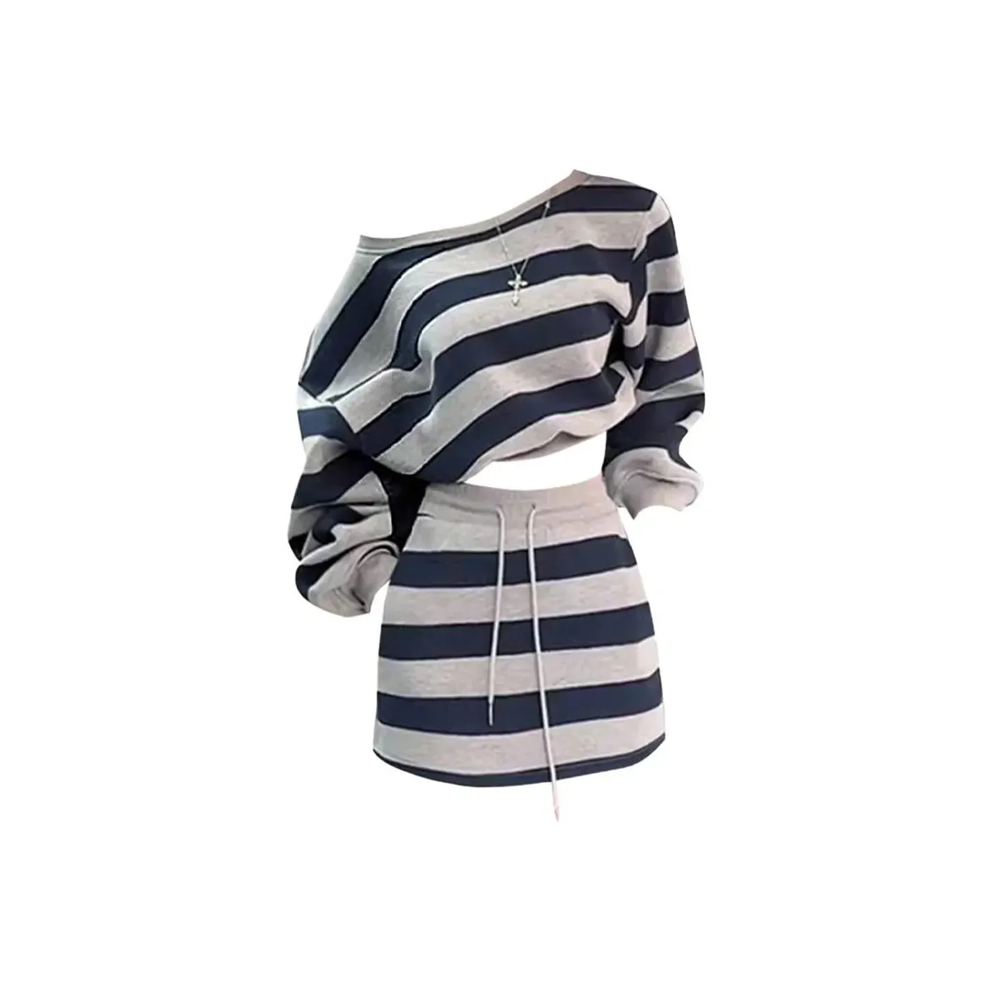 SDN by41 Серый Женские Комплекты с Юбкой