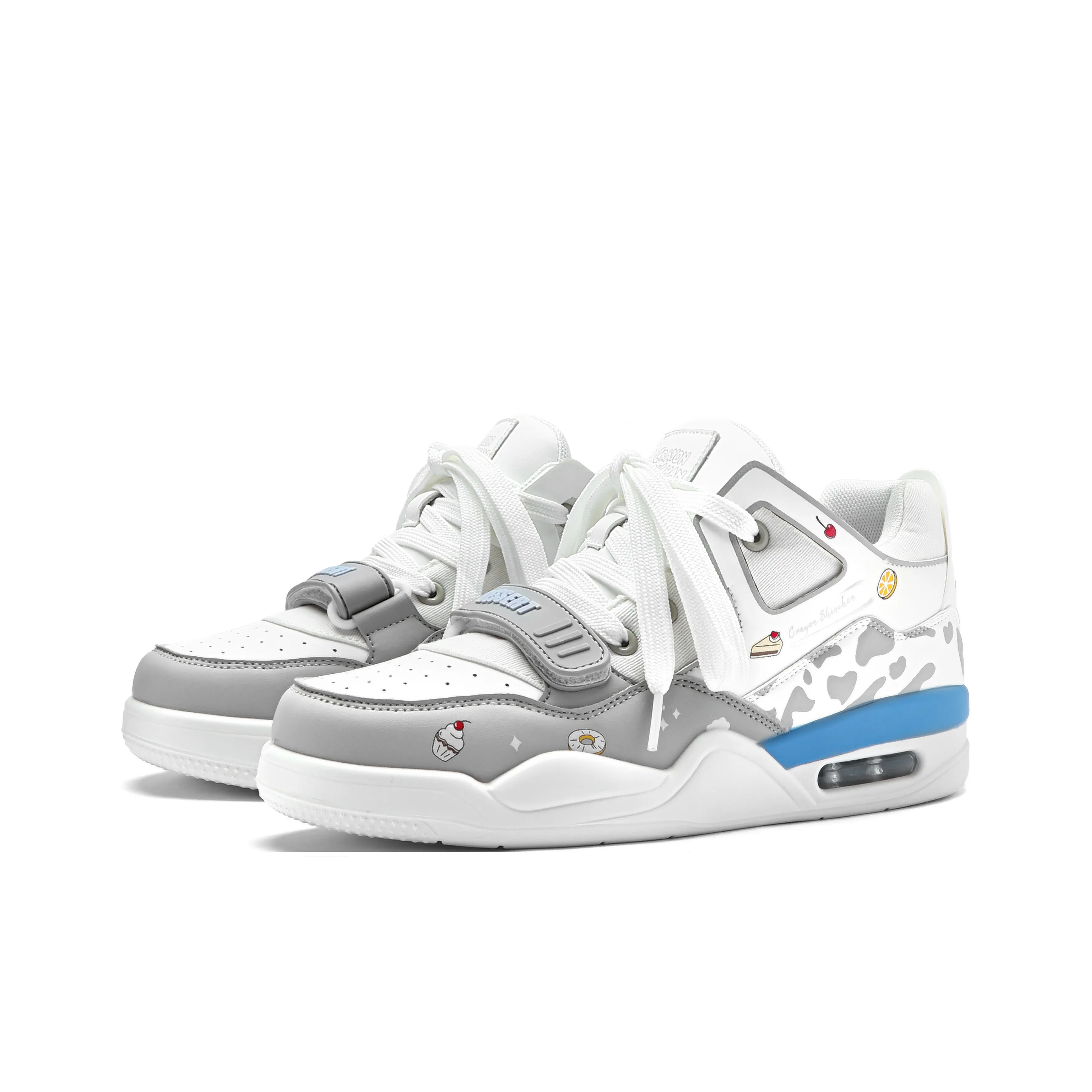 Crayon Shinchan Высота Увеличивающие Поддержка Легкие Дышащие Высокие Топы Винтажные Баскетбольные Кроссовки Унисекс