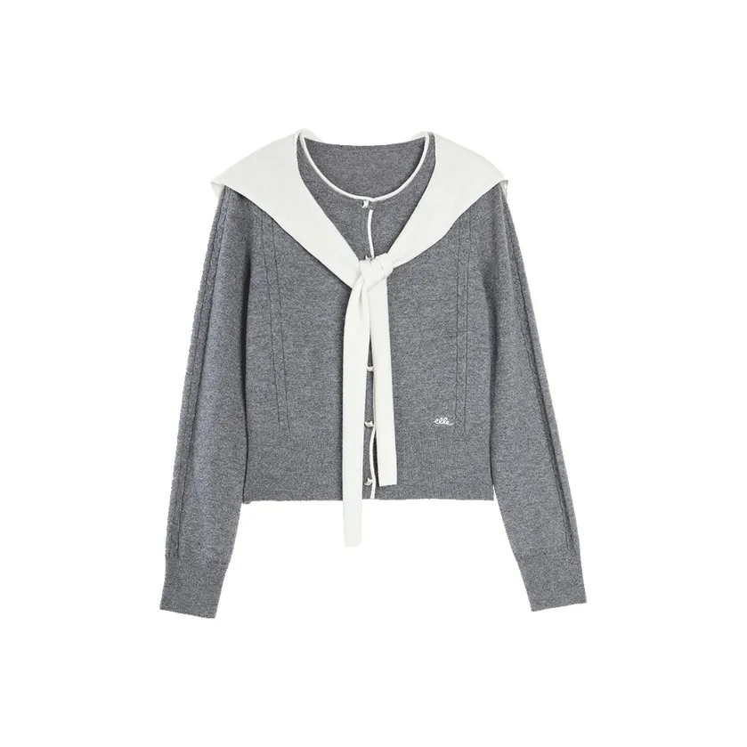 ELLE Средне-серый Женские Свитера