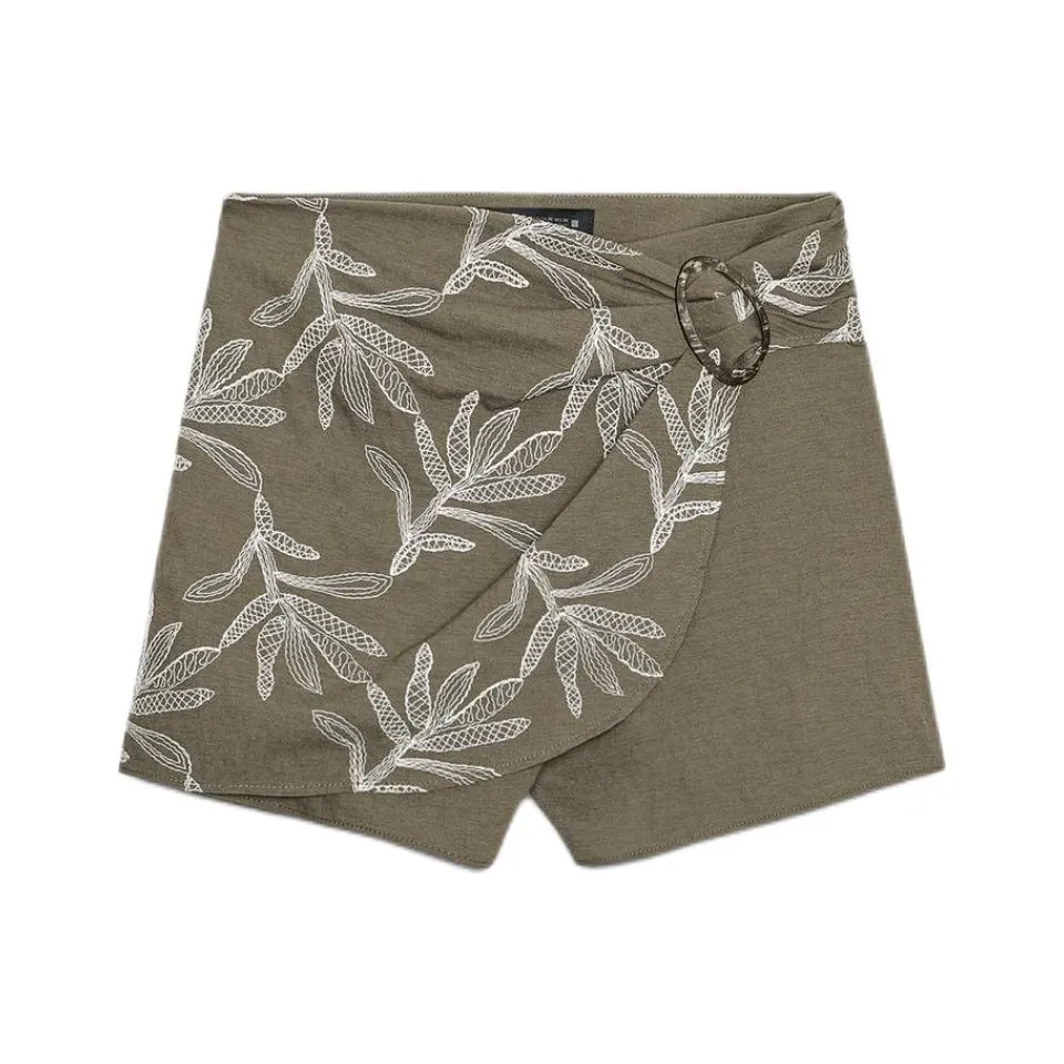 ZARA Khaki Женские Повседневные Шорты