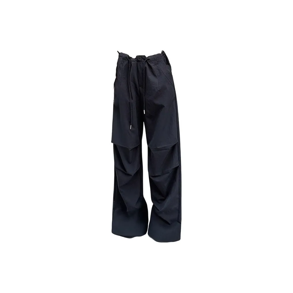 UYH Все SEASON HIGH Шаговый шов Винтаж Прямой крой Тренировочные брюки На открытом воздухе Быстросохнущий Широкие брюки Женские