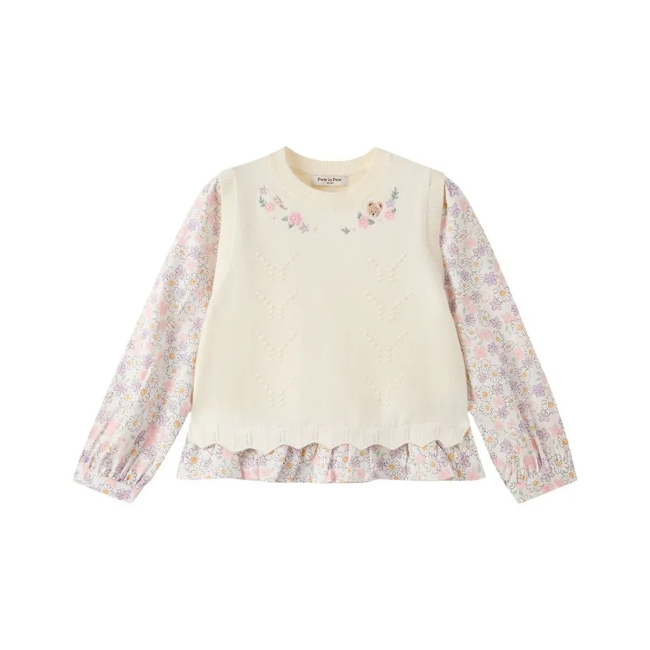 PAW IN PAW Cartoon Bear Повседневная рубашка для детей