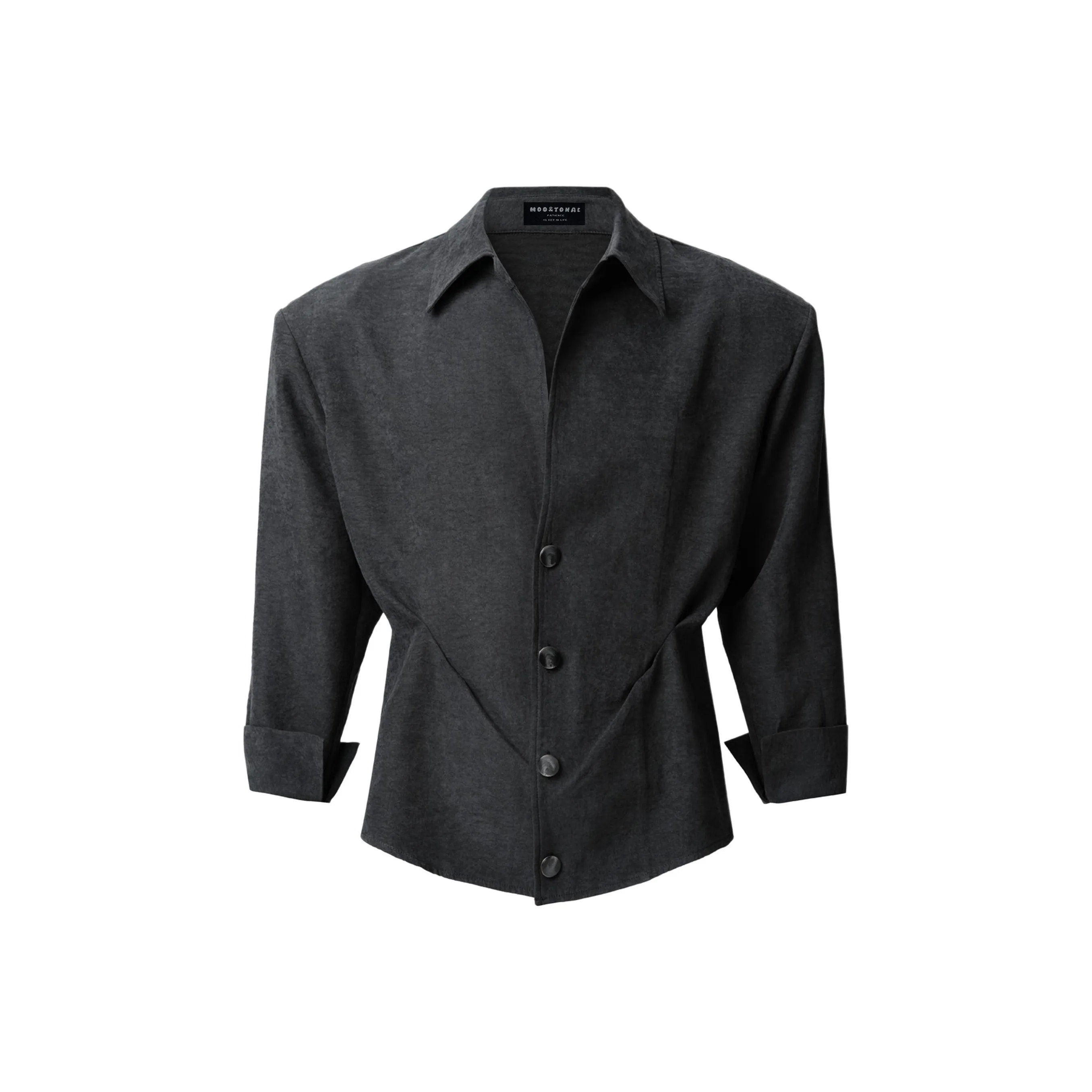 MOO TONAL Тень Обсидиан Серый Унисекс T Рубашки