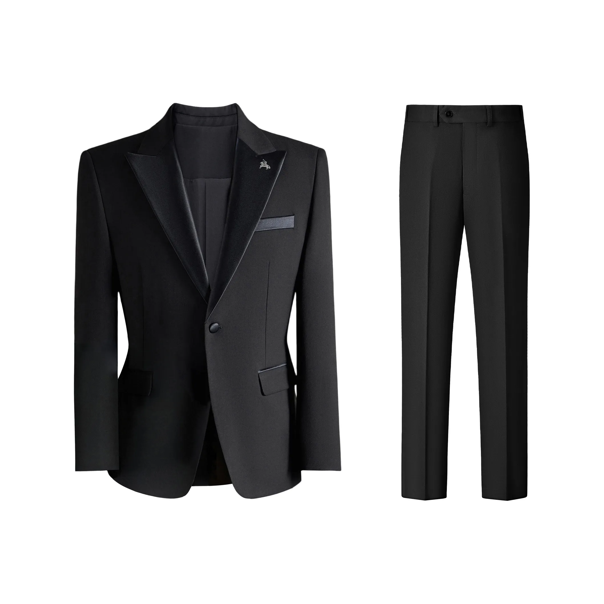 POLOMEISDO Черный Мужской Деловой Костюм