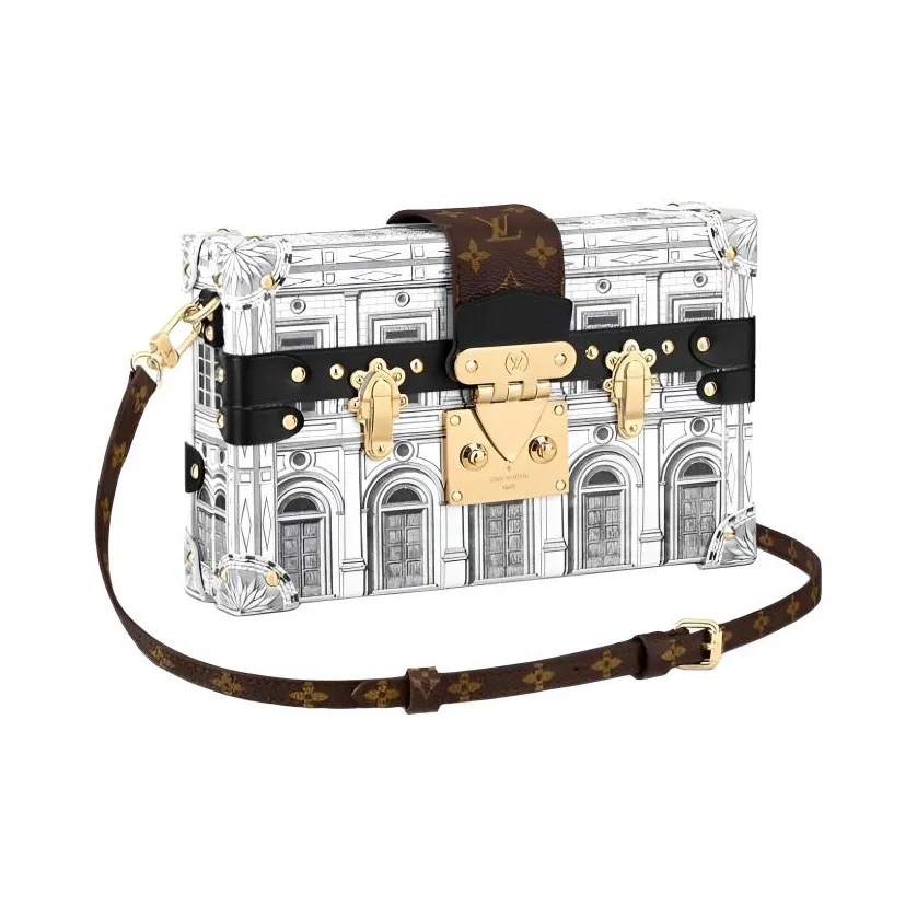 LOUIS VUITTON X Fornasetti Petite Malle Black/White