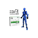 조립 피규어 블루 색상 [3가지 손 모양 + 4가지 무기/고급 선물 박스 포장]