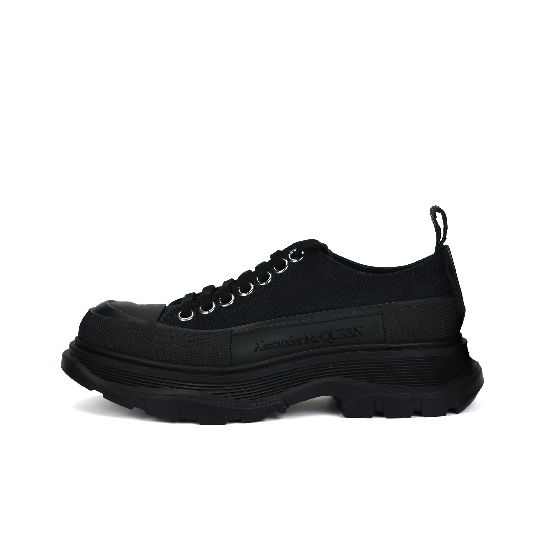 Alexander McQueen Tread Slick Lace Up 'Black' Women's