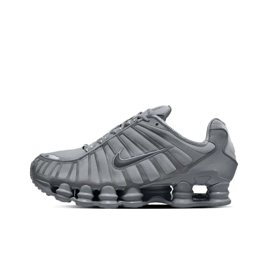 Nike Shox TL Series Поддержка Бег на длинные дистанции Спринт Беговые кроссовки Унисекс Серый