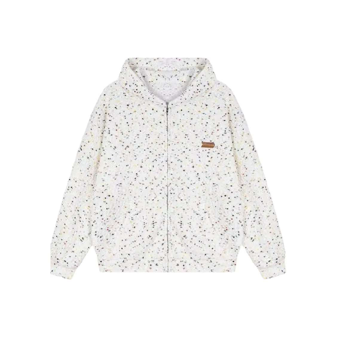 Wooden Rabbit Мужская одежда Casual Sports Свободный крой Американский Ice Cream Разноцветные точки Hoodie Zippers Кардиган Мужской