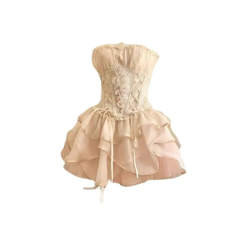 COVT Bustier+Layered Skirt Women's Skirt Sets