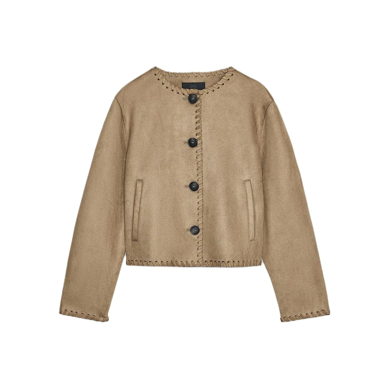 ZARA Коричневые Женские Куртки