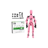조립된 피규어 in 핑크 색상【3가지 손 모양 + 4가지 무기/고급 선물 박스 포장】