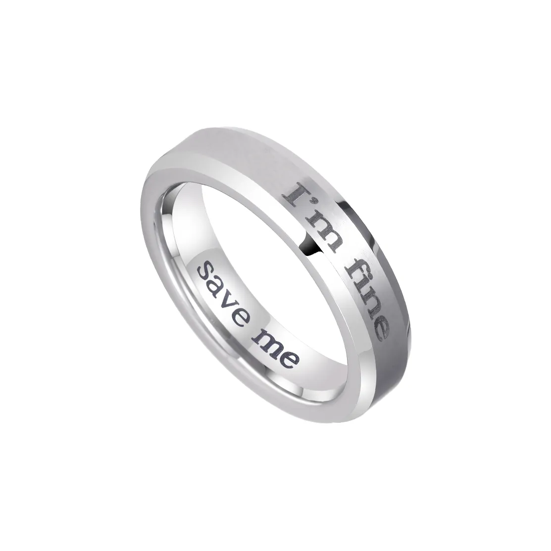 Saya 857 Тунгстен Золото Кольца Унисекс