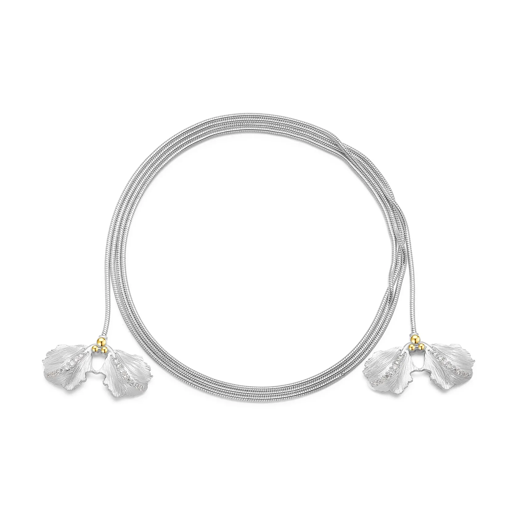 YUAN FIELD Белое золото с медным покрытием ожерелья унисекс