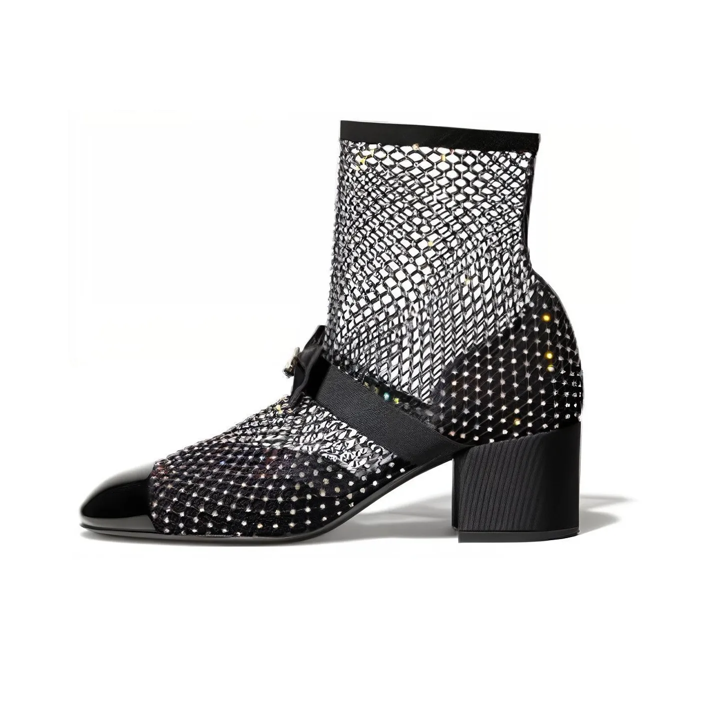 CHANEL Ankle Boots 5.5cm Women's Black