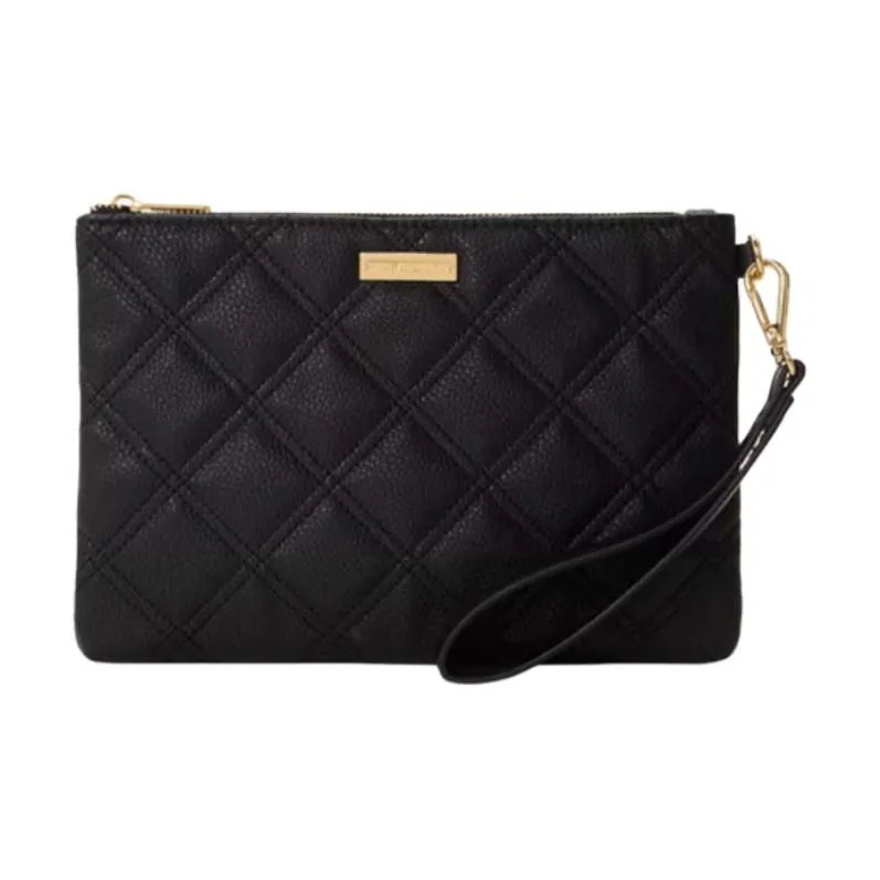 GUESS PU (полиуретан) клатч маленький женский черный