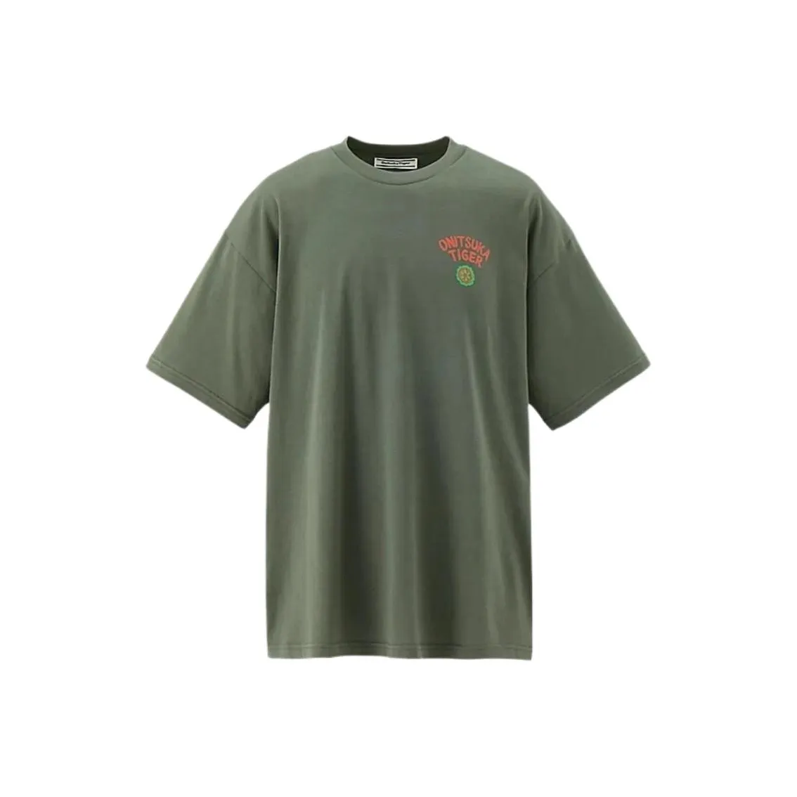 Onitsuka Tiger Оранжевый Хаки Унисекс T-рубашки