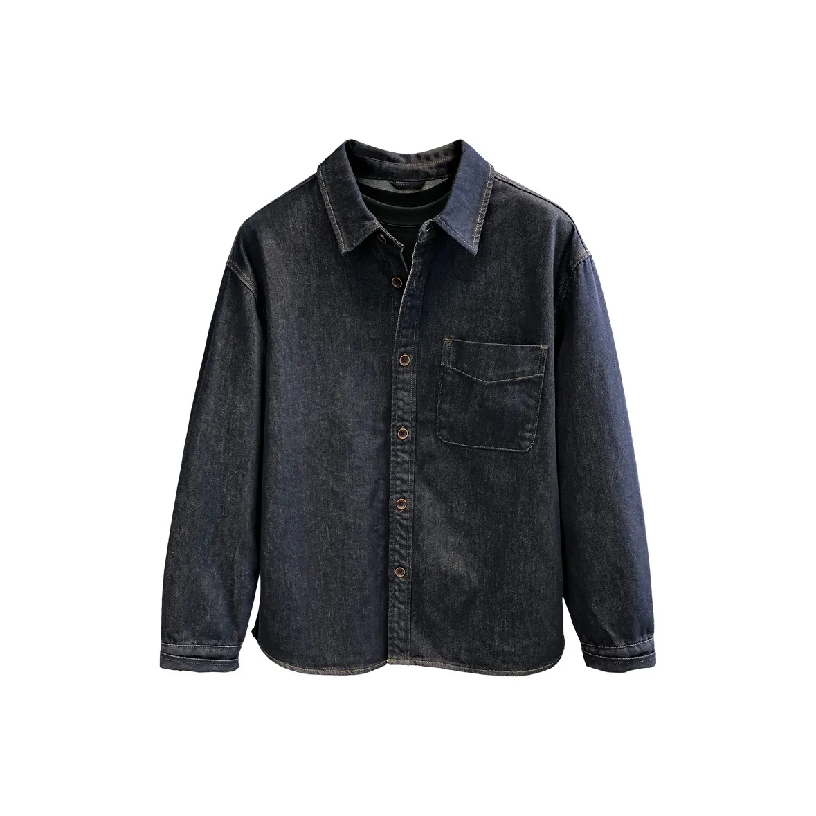 YGQPZHZ Синий Мужская Рубашка