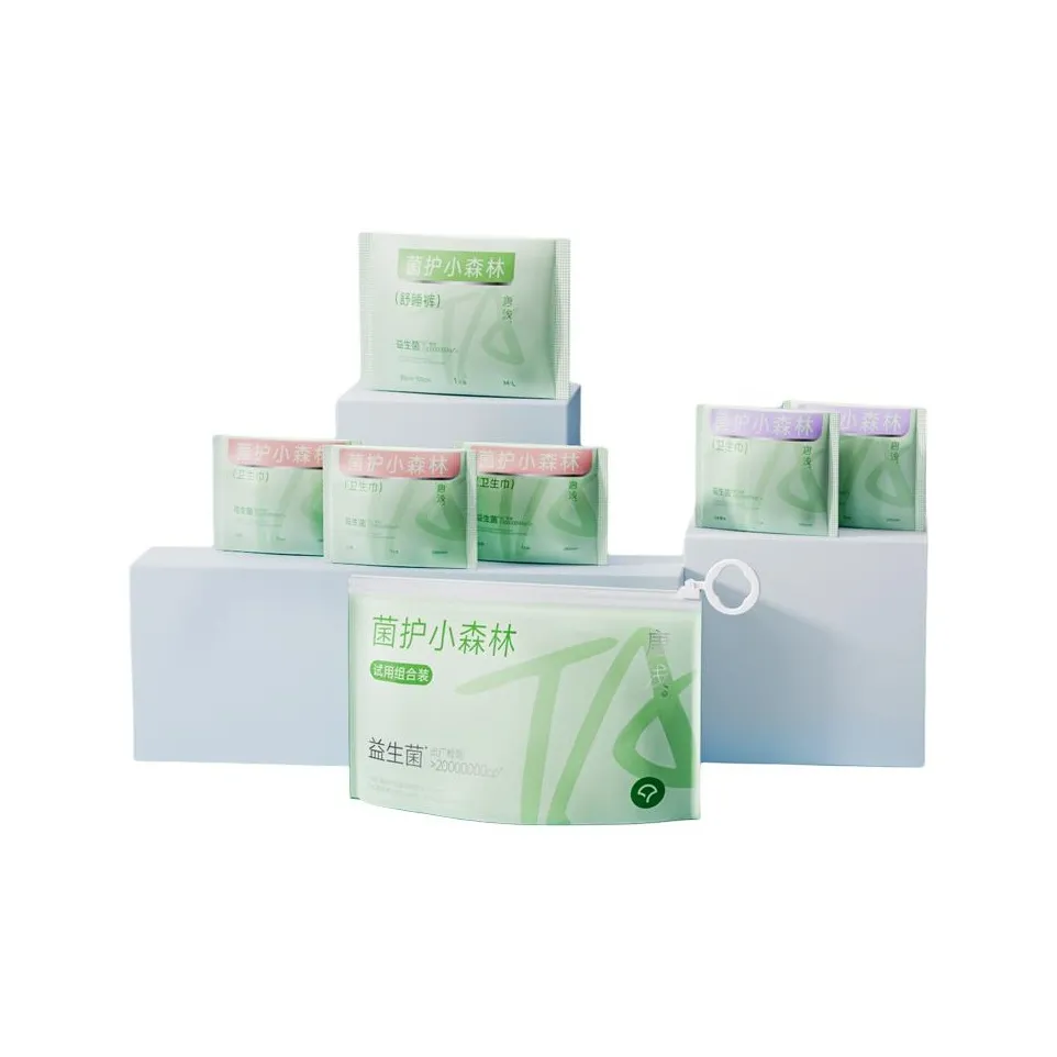 SHIYUEJIEJING Tang QIAO Пробиотики Санитарные прокладки Комбинация для дневного и ночного использования 6 шт Период Брюки