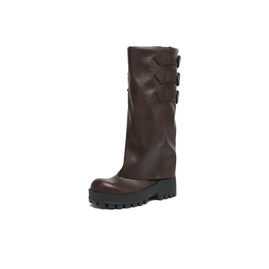 Yeezyy Reezy Crew Мартинсы Платформа Уменьшение Весов Все Модный Тренд Элегантность Панк Ботинки Женские