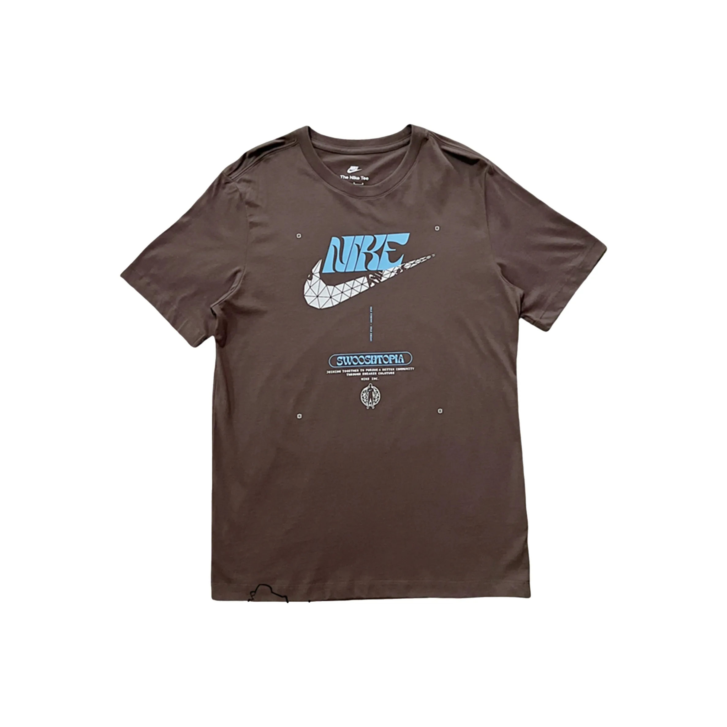 Nike Swoosh Коричневый Мужской T-Рубашки