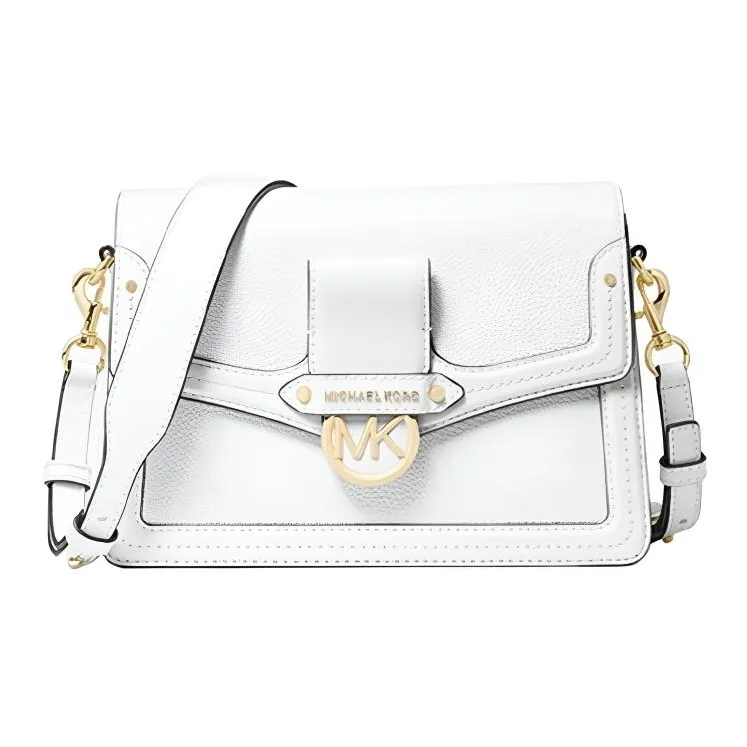 MICHAEL KORS JessieMICHAEL KORS Handbag Collection Leather Crossbody Bag, Shoulder Bag Women's White