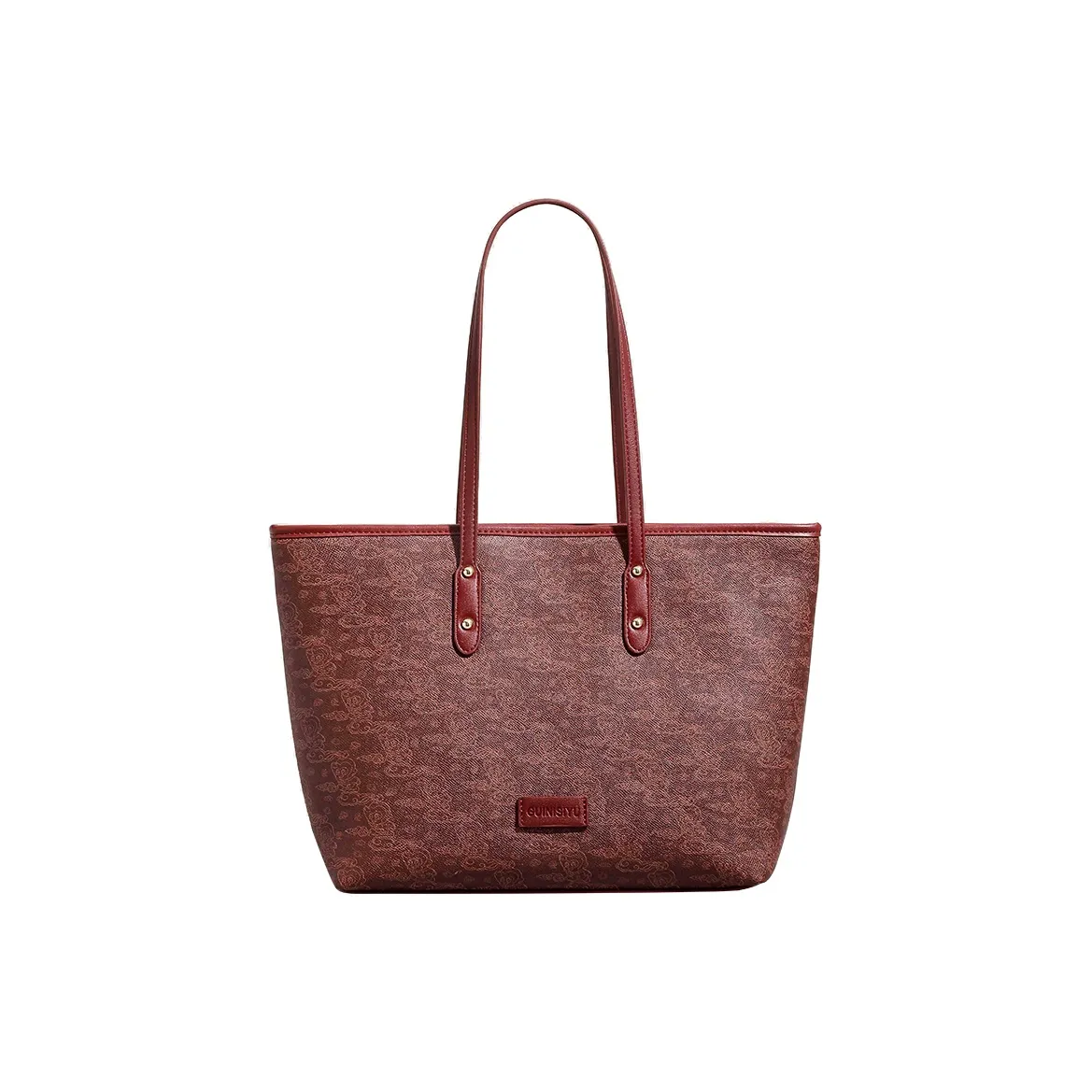 SMILE FOCUS Премиум Ткань Тоут Сумка Сумка через плечо Женская Красная