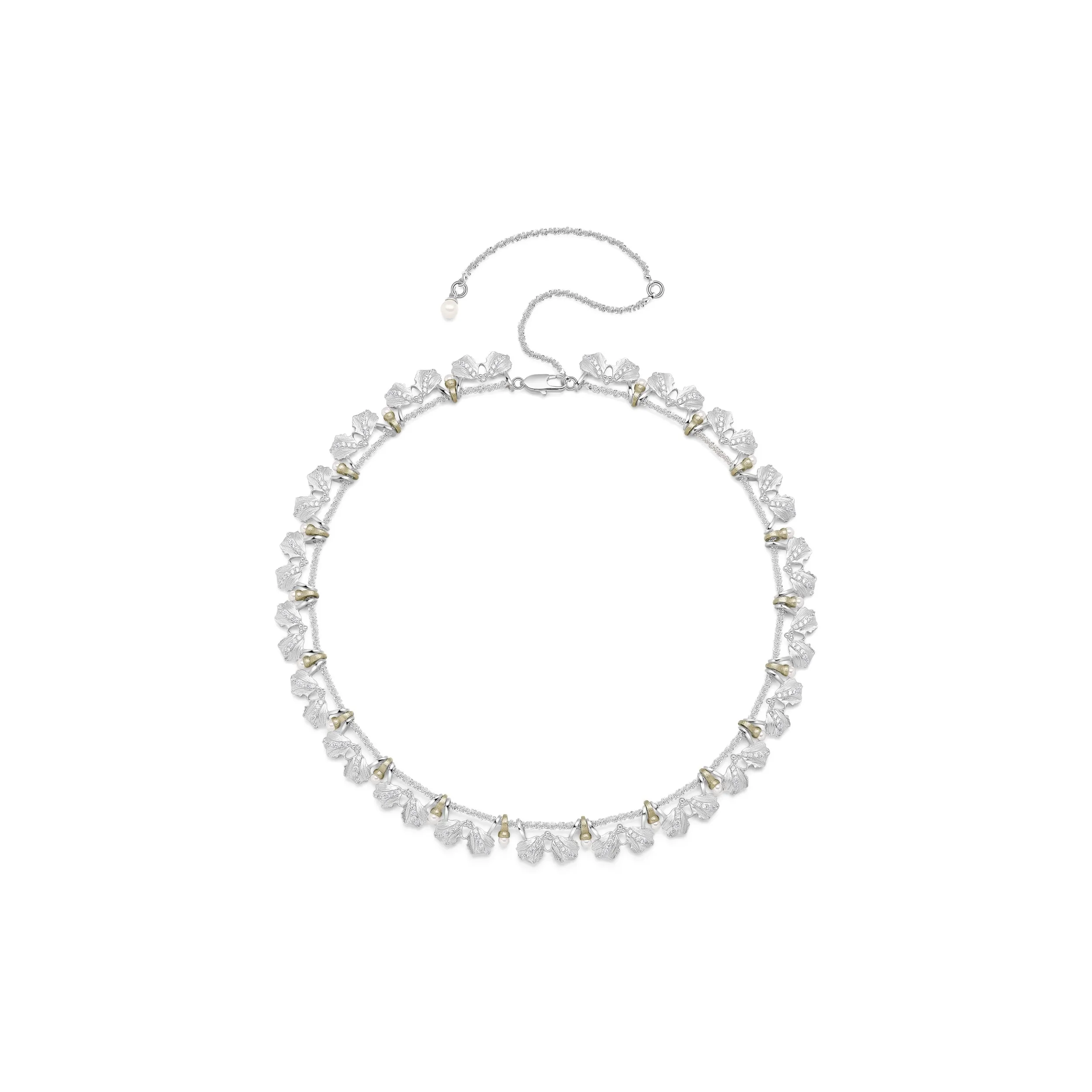 YUAN FIELD Белое золото с медным покрытием ожерелья унисекс