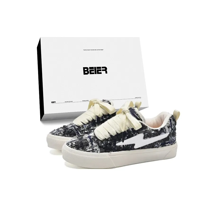 BEIER Аbrasion Resistant Легкий Slip Resistant Низкий Топ Вдохновленный CHANEL Скейтборд Кроссовки Унисекс