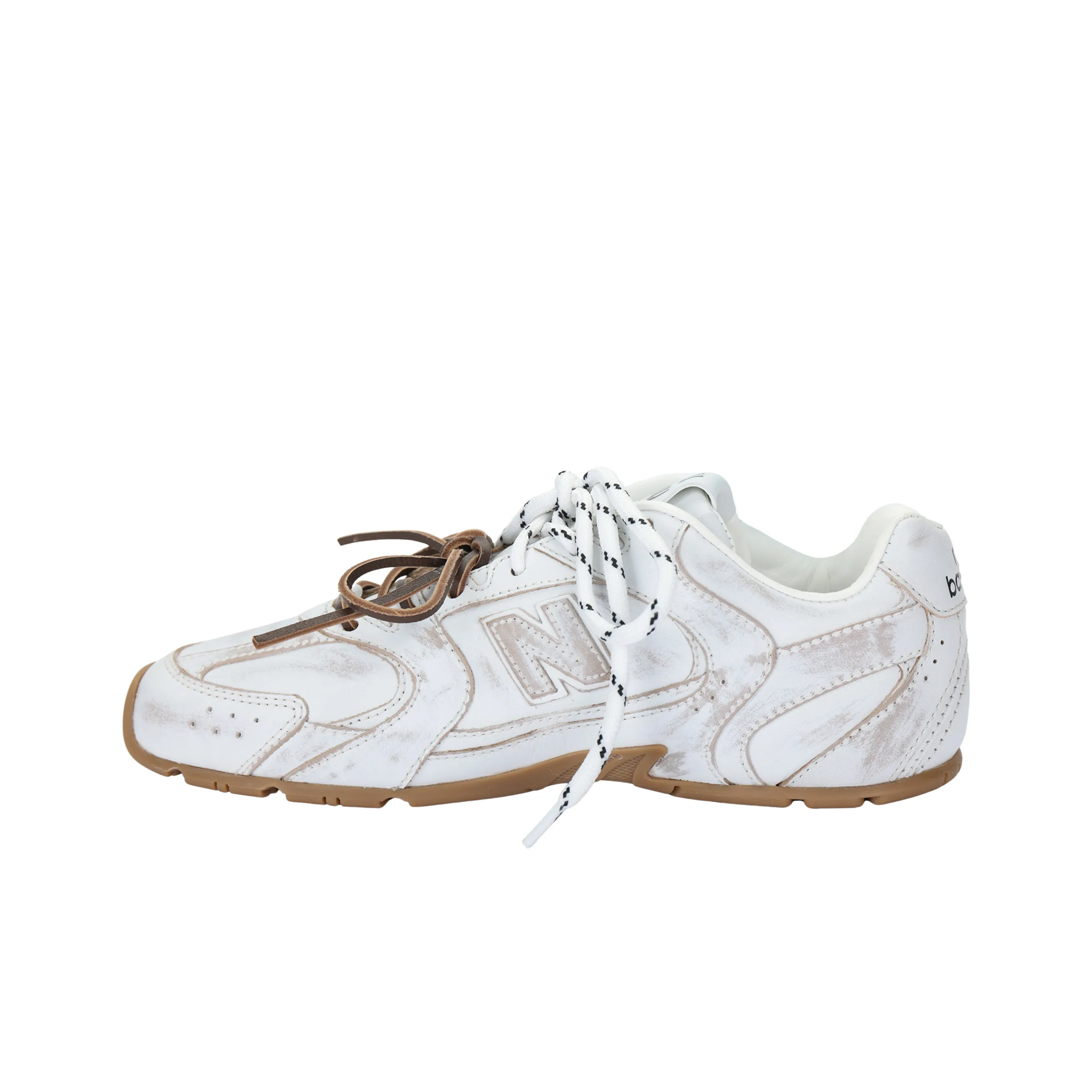 New Balance x MIU MIU NB 530 SL Wear Resistant Low Top Casual Athletic Shoes Women's White