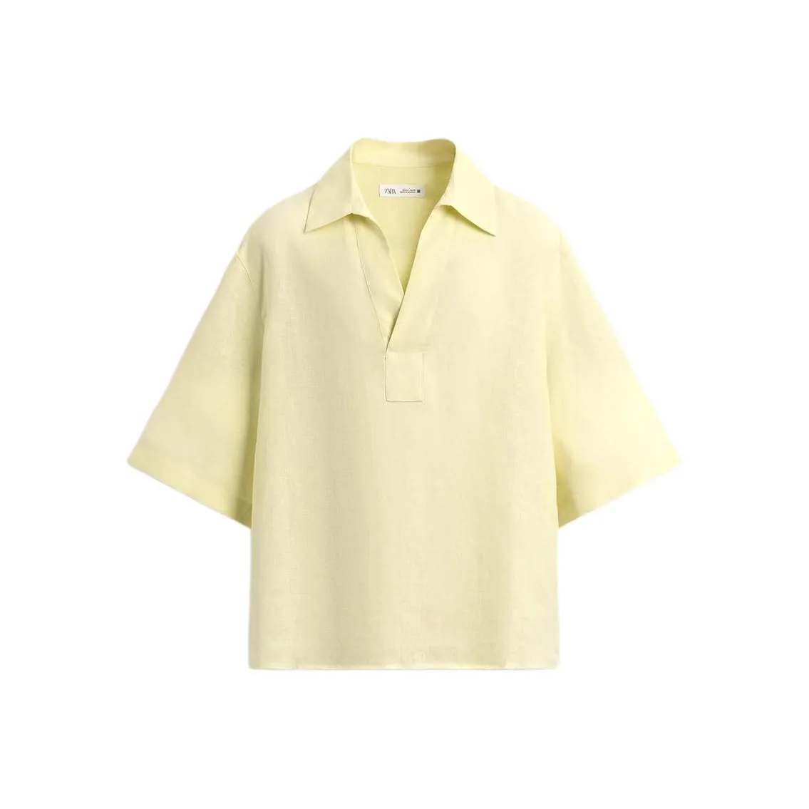 ZARA Горчичный Мужской Поло