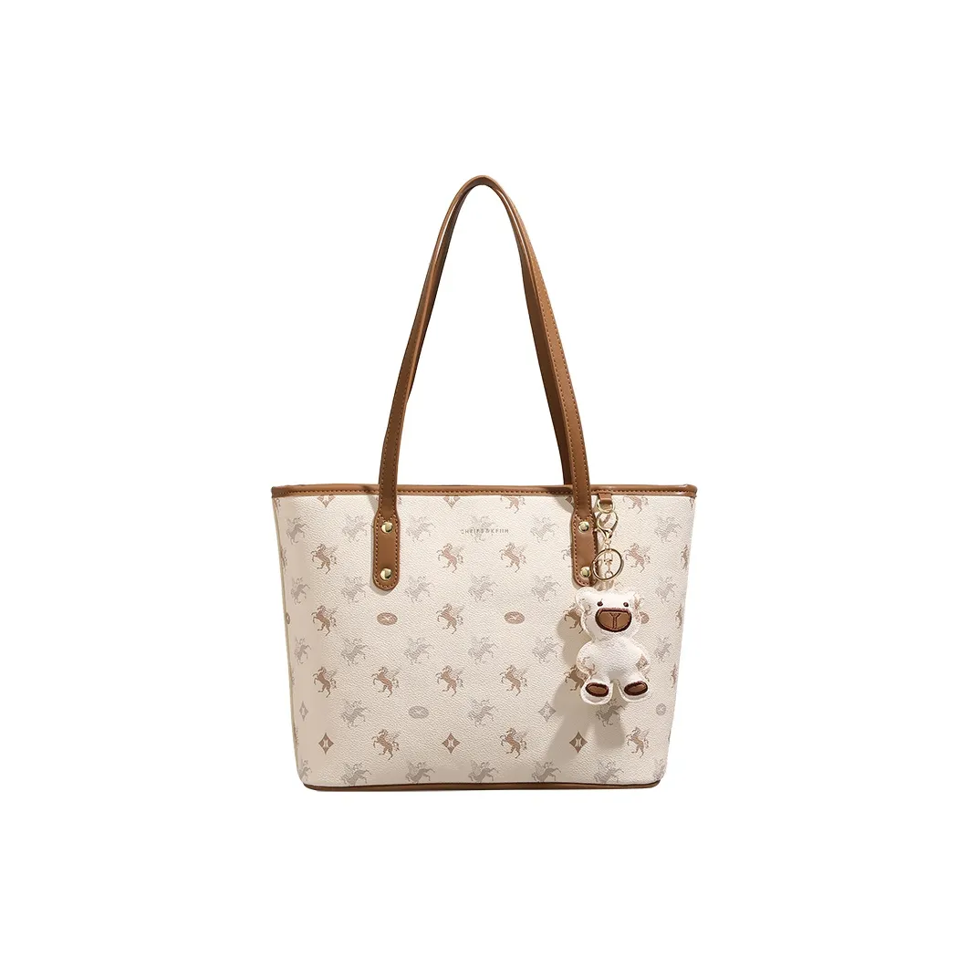 SMILE FOCUS Кожа Тоут Сумка Сумка через плечо Стандартная Женская Орех Абрикос