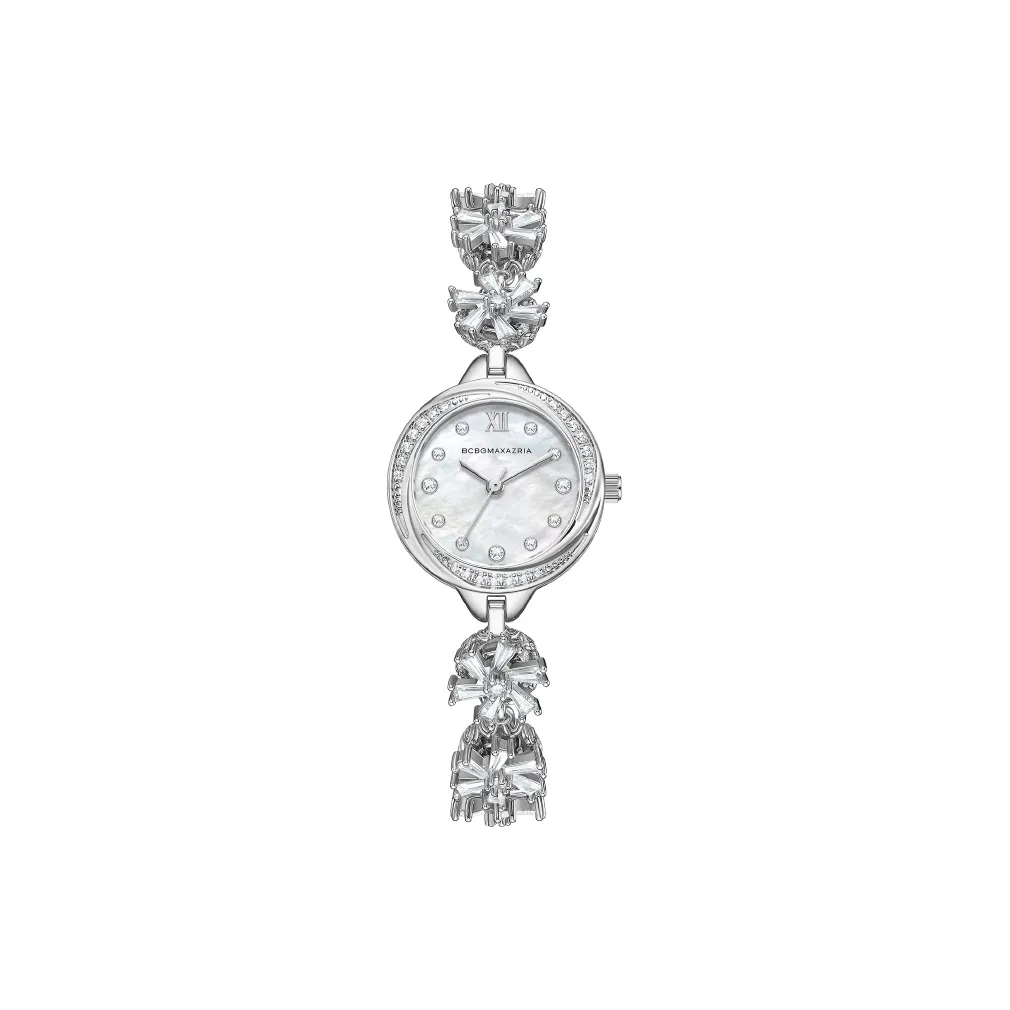 BCBGMAXAZRIA Наручные часы Кварцевый механизм Стальной Медный Ремешок Жемчужная раковина Циферблат Цвет Женские часы